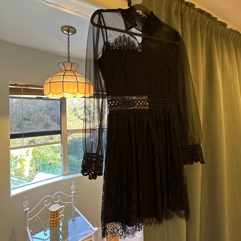Black dress lace